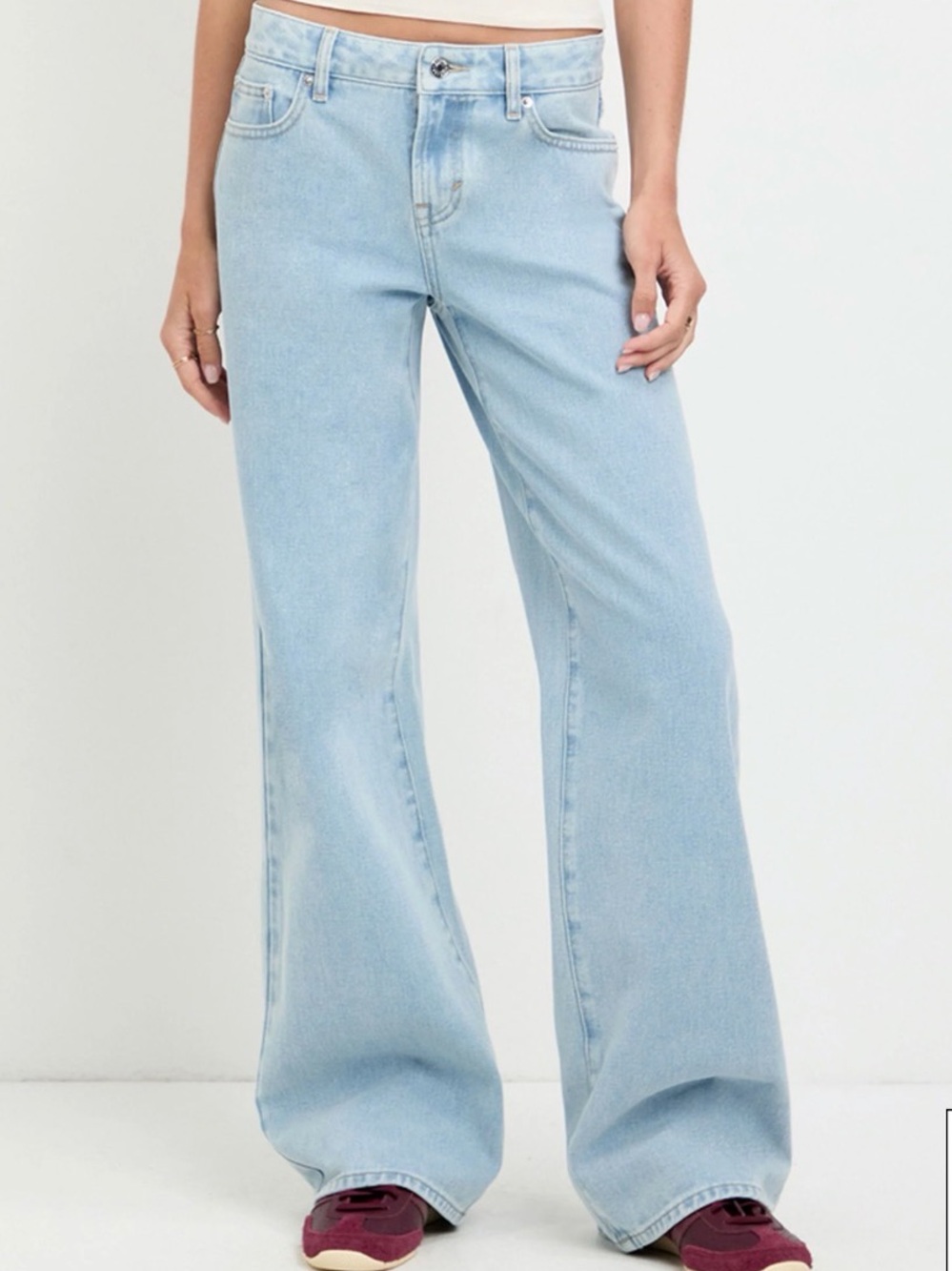 PacSun Light Wash Wide Leg Jeans